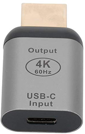Adaptateur USB C Femelle vers Hdmi Mâle Type-C vers Hdmi Coque en Alliage D'aluminium Coque en Alliage D'aluminium Connecteur Adaptateur Typec Femelle vers Hdmi Mâle pour Windows