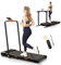 AIRHOT Untertisch-Laufband, 2-in-1-Walking-Pad zum Gehen und Joggen, tragbares Laufband mit Fernbedienungsband für Zuhause/Büro, geräuscharmes 2,5-PS-Tischlaufband mit LED-Anzeige (Schwarz mit Griff)