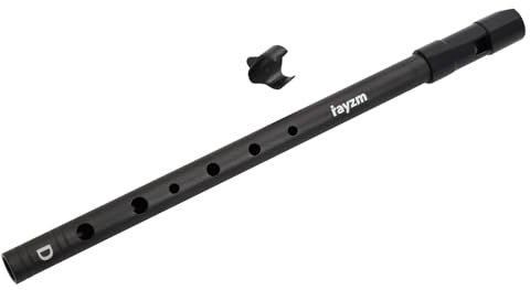 Rayzm Tin Penny Whistle,D Sifflet Irish/Flûte à Sifflet Irlandais, Sifflet en Aluminium à 6 Trous pour Débutants
