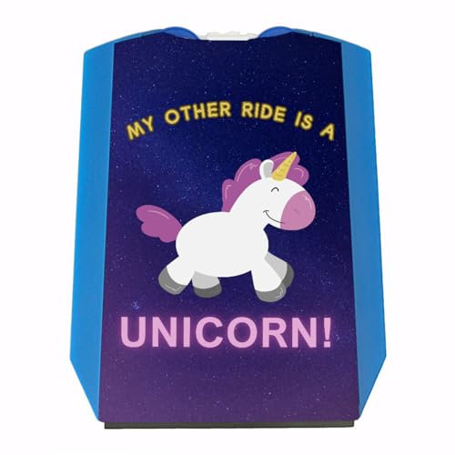 My Other Ride is a Unicorn Einhorn Parkscheibe Führerschein lustig 18 Geburtstag Eiskratzer mit Spruch Motiv neues Auto Prüfung niedlich