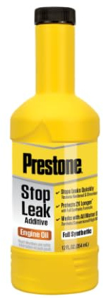 Prestone Stop Leak Additive Engine Oil 12 oz bottle