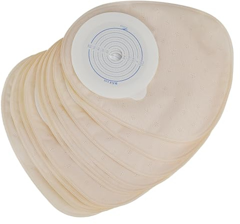 GYOTUU10pcs Disposable Colostomy Bags, Colostomy Care Pack, Disposable Ostomy Bag Set for Stoma Care, Cut-to-Fit (Closing Type)