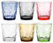Verre a Eau Couleur, 6 Piece 300ml Verres à Boire en Acrylique, Réutilisables Gobelets Colorés en Acrylique, Verre D'eau Multicolore, Gobelets en Plastique pour l'Eau, Jus, Cafés Glacés, Boissons
