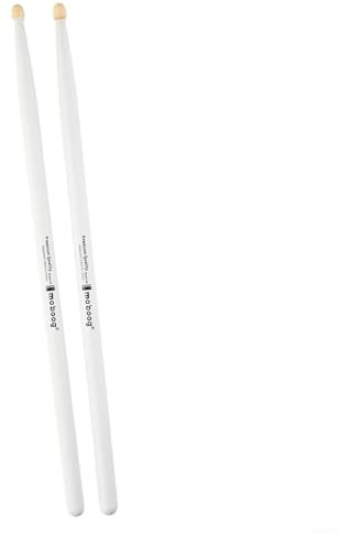 Baguettes de batterie en bois d'érable 5A 7A pour toutes les batteries, différentes couleurs disponibles (7A blanc)