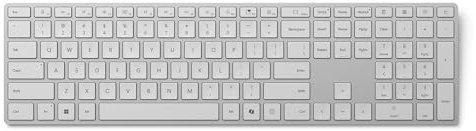 Surface Microsoft Keyboard 2024 - Tastiera senza fili Bluetooth compatibile Windows 11 (Clavier AZERTY francese) - Grigio