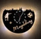 Designbysh Fußball Fan LED Wanduhr Magdeburg Fanartikel Wanduhr Geschenk Fußballfan Vereinsliebe