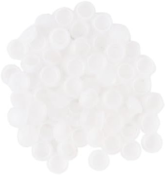 iplusmile 50pcs Hinge Screw Covers White Decorative Caps for Cabinets Doors and Furniture Easy Installation Conceals Screws for Clean Finish for Windows