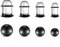Vankula Tunnel Dehnset Single Flared Plugs Dehner Stretching kit 7mm-10mm Glas für männer damen Ohrpiercing ohrloch dehner Schmuck Schwarz