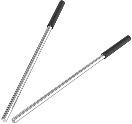 MagiDeal Lot de 2 barres d'enroulement de ressort de torsion de porte de garage, poignée en caoutchouc, matériel pour remplacement de ressort, longueur 44 cm,