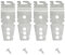 4 Pcs Dishwasher Mounting Bracket, Under Counter Dishwasher Fixing Clips Replacement Accessories with Screws, Compatible with Whirlpool, Sears, Kenmore