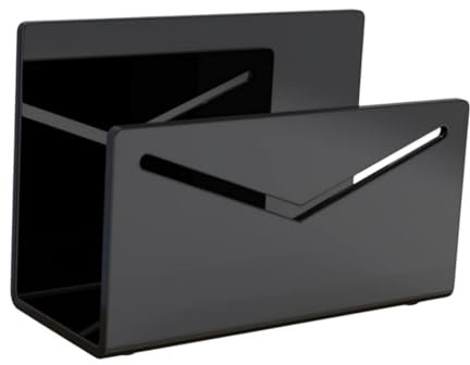 Sharplace Acryl-Posthalter, Briefhalter, vertikal, leicht, Postsortierer, Ständer, Schreibtisch, Umschlaghalter für Zuhause, Büro, Arbeitsplatte, Schreibtisch