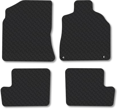 Fits Toyota RAV4 (2000-2006) 5mm Rubber Car Mats | Heavy Duty Rubber Tailored Fit Floor Mats Full Coverage Durable Waterproof Accessories Easy Clean Anti Slip Made in the UK