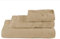 Passione per le tele Set Asciugamani in Spugna 3 pezzi Tris Bagno Viso 60x110 Ospite 40x60 Telo Doccia 100x150 in Cotone 100% Spugna 600 gr/mq (FASCIA beige)
