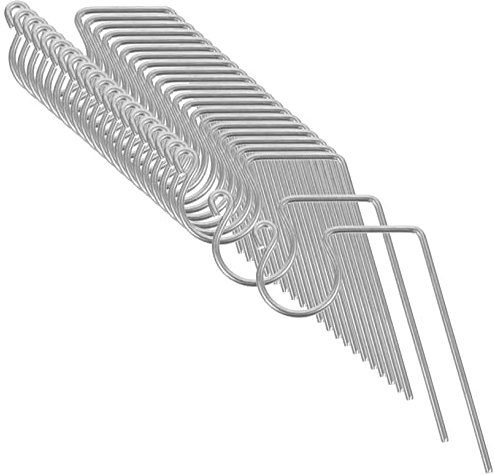 ABOOFAN 50 Stück Metall Lichterhaken Dachrinnenaufhänger Für Weihnachtsbeleuchtung Außen 2,0mm Starker Stahl Wetterfest Für Lichterketten Und Girlanden
