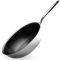 Onyx Cookware Poêle à wok 30 cm | Induction revêtue | Poêle à frire tous feux | Surface antiadhésive anti-rayures | Acier inoxydable/aluminium 3 couches | Passe au four jusqu'à 260 °C, Poêle wok sans