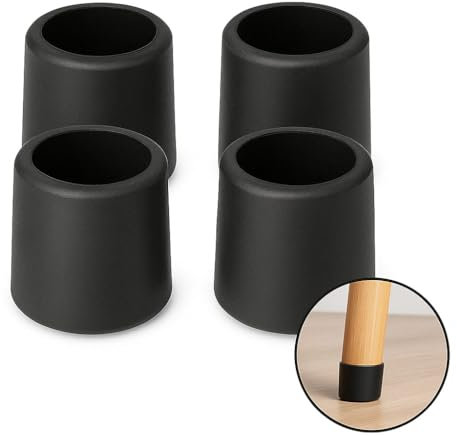 RODISHOMM Lot de 4 protections de pieds de meubles en caoutchouc - Flexible et sans odeur - Protection pour tables, chaises et pieds de meubles - Convient pour pieds ronds de 16 à 50 mm - Anti-rayures