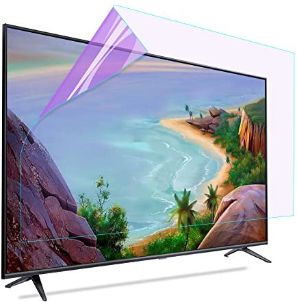 YBAAKZIIR Protector de Pantalla de TV, Película de Filtro Mate antirreflejos de 50 a 65 Pulgadas Que Alivia la luz Azul y la tensión.(65in 1440x809mm)