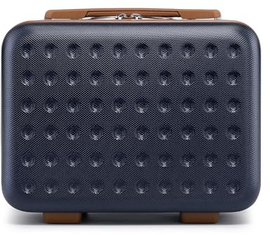 Kono Vanity Case,Trousse de Toilette Rigide ABS Léger 31x18x22cm,Valise Cabine Portable pour Voyage d'affaires Weekend（Marine）