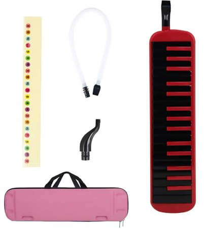 Air Piano Keyboard Sopran Melodica with Long Tube Short Mouthpieces & Carry Bag 32 Keys Melodica Instrument For Kids Air Piano Keyboard Sopran