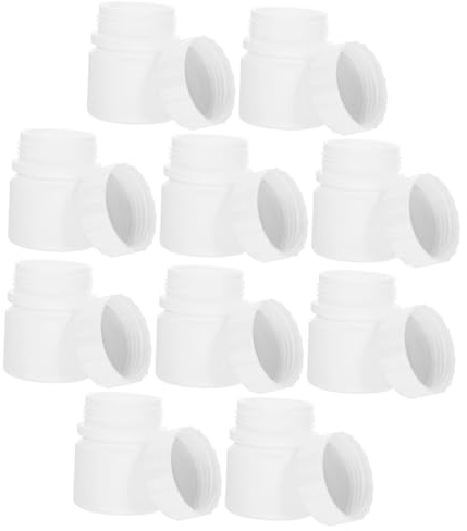 INOOMP 12 Stück Teiliges Kleine Hdpe Aufbewahrungsflaschen mit Schraubverschluss Wiederverschließbare Medizinbehälter Auslaufsicher Wiederverwendbar Kompakt für Tabletten Pulver Proben