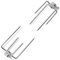 Festnight 2 uds Asador Pincho para Barbacoa de Acero Horquilla para Espetón de Asado Barbacoa 135x55x65mm