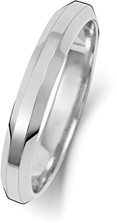 Platin 950 3mm Abgeschrägten Rand Herren/Damen - Trauring/Ehering/Hochzeitsring WJS18930PT950
