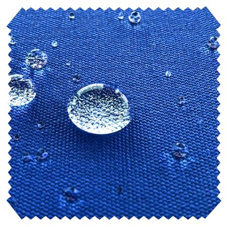novely® ARAGON WATERPROOF UV+ - Premium Outdoor-Stoff - Lichtechter Möbelstoff - Polsterstoff in Baumwoll-Optik - Markisenstoff - Pflegeleichte Meterware 1lfm (21 Blau)