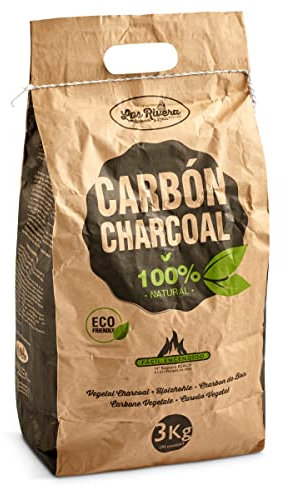 LOS RIVERA carbón vegetal bolsa 3 Kg