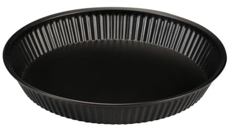 FORMEGOLOSE, Moule à tarte Ø 28 cm, Acier avec revêtement antiadhésif, Noir