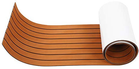 EVA Boat Mat Non Slip Flooring for Marine Decking, 240x45x0.6cm, Durable Adhesive Pad for Yachts and Pools