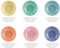 H&H Karma Set 6 Piatti Fondi, Stoneware, 18cm, colori assortiti