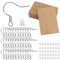QH-Shop Schmuck Basteln Zubehör ohrhaken Silber 925 Earring Backs Ohrring Display Karte für die Herstellung und Reparatur von Ohrringen 250 Stück