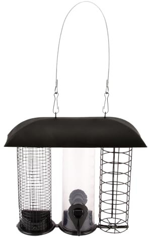 Esschert Design Voedersilo 3 in 1 - Zwart
