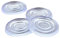 Lot de 60 patins antidérapants en verre transparent de 24 mm pour dessus de table en verre et en caoutchouc avec ventouse