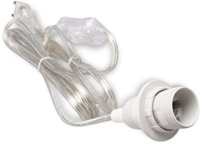 Douille de lampe E14 avec interrupteur et câble d'alimentation 3,5 m 350 transparent