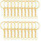 100 pièces Anneau Porte Cle,Or Porte Cles Porte Clé Doré 25 mm Anneaux de Porte-clé en Acier Métal Anneaux de Porte-clé, pour Fabrication Bijoux, DIY Artisanat D'art