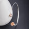 Bracelet Jonc Argent Femme,Bracelet en Argent Sterling Créatif Or Rose Rose Bracelet Manchette Ouvert Bracelets D'Amitié Cadeau Bijoux en Argent S925 pour Femmes Petite Amie Femme
