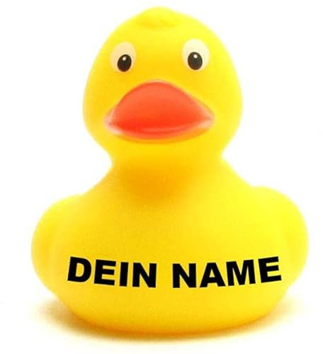 Badeente - personalisierbar (gelb)