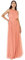 Anaya with Love Damen Ladies Maxi Dress for Women Halter Neck Long Sleeveless with Belt A Line Evening Gown Ball Prom Wedding Guest Bridesmaid Kleid, Coral Pink, 46