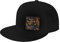 lYonge Baseballkappe mit Huhn-Druck, flache Krempe, Unisex, Hip-Hop, Tanzen, verstellbare Snapback-Mütze, Schwarz, EinheitsgröÃŸe
