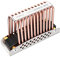 Kupfer-Kühlkörper | für M.2 NVMe SSD (2280) | lautloser Kühler | reduziert die Temperatur um bis zu 45% | 3xWärmeleitpads | Kupfer-Spirale | ineo | M12