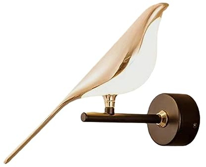 perfk Vogel-Wandleuchte, Wandbeleuchtung, Wandkunst, Dekoration, LED-Wandleuchte, Wandleuchte für Flur, Büro, Dachboden, Schlafzimmer, EIN warmes Vogellicht