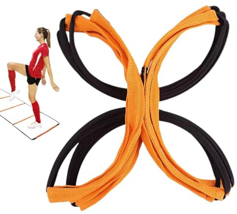 Fowybe Agility Ladder, Instant Set-up Bouncing Fitness Ladders for Speed and Agility, Soccer Training Equipment for Badminton, Soccer, Tennis, Volleyball, Running, Basketball