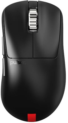 Pulsar Gaming Gears - Xlite V3 eS Wireless Gaming Mouse, Ergonomic, Optical switch, OLED Display, Driverless, PAW3395 sensor, 100H battery, 4K dongle Included (Medium, Black)