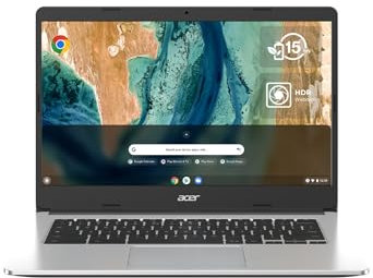 Acer Chromebook 315 CB315-3H-C7HM, laptop HD da 15,6 pollici (Intel Celeron N4120, 4 GB di RAM, 128 GB eMMC, UHD Graphics, Chrome OS), laptop grigio, tastiera AZERTY (francese)
