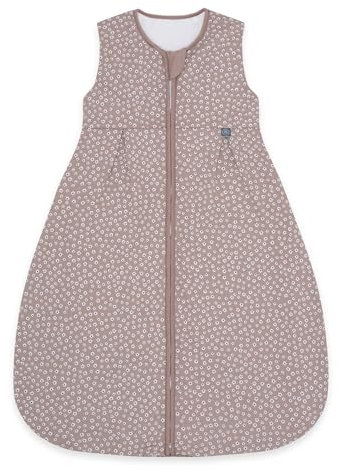 emma & noah Baby Schlafsack 1.0 TOG, Ganzjahres Schlafsack für den Frühling, Sommer und Herbst, 100% Bio-Baumwolle, Oeko-TEX Zertifiziert, Strampelsack für Neugeborene (Blume Berry, 110 cm)