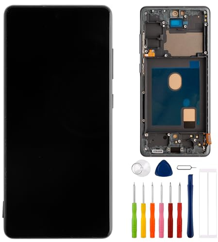 E-YIIVIIL Écran TFT de rechange compatible avec Samsung Galaxy S20 FE SM-G780F SM-G780G Écran tactile LCD 6,5 Assemblage avec outils d'empreintes digitales non pris en charge (avec cadre)