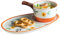 TYMYYS Cremesuppenschalen & -untertassen, Tasse Mit Untertasse Keramik, 500ml Suppentassen Mit Henkel Porzellan-Orange, FK2BCC222CL222B