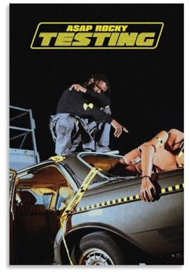 VAKUU A$AP Musikposter Rocky Testing Album Poster für Zimmer, ästhetische Leinwand, Wandkunst, Schlafzimmerdekoration, 30 x 45 cm, ungerahmter Stil