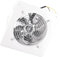 KIMISS Extractor de Aire de 7 Pulgadas y 180 Mm, 220 V, 167 Mm, Ventilación Industrial para Ventana de Pared, Ventiladores de Techo para Baño, Extractor de 50 W para Uso en Cocina,